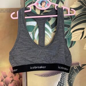 Icebreaker T strap wool bras tshirt bras undershirt sz Small merino wool
